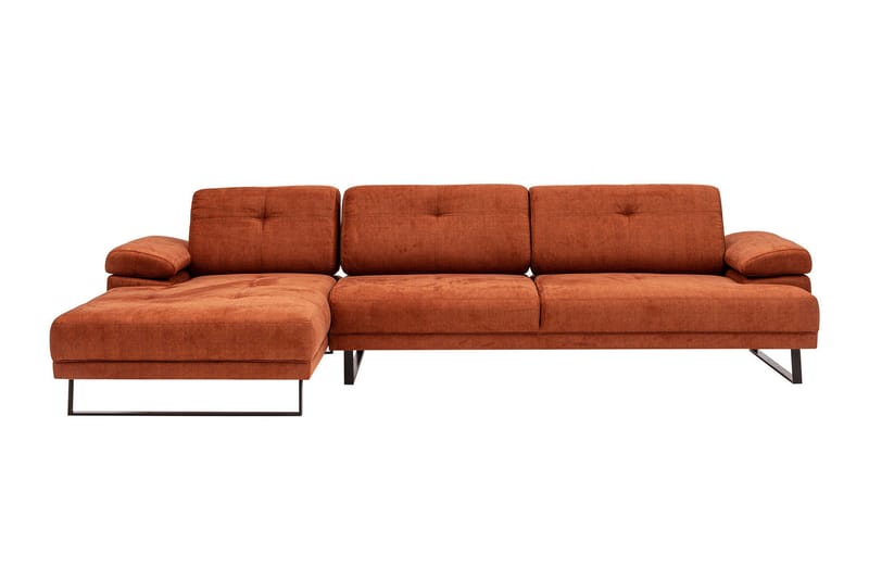 Kitimat Divansofa 3-seters - Oransje - Møbler - Sofaer - Sofaer med sjeselong - 3 seters sofa med divan