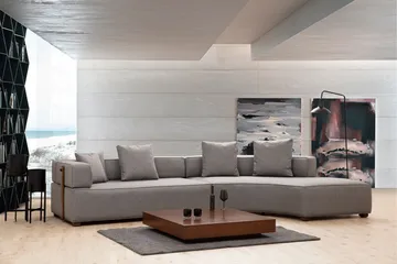 Lasalle Divansofa 3-seters - Grå - Møbler - Sofaer - Hjørnesofaer