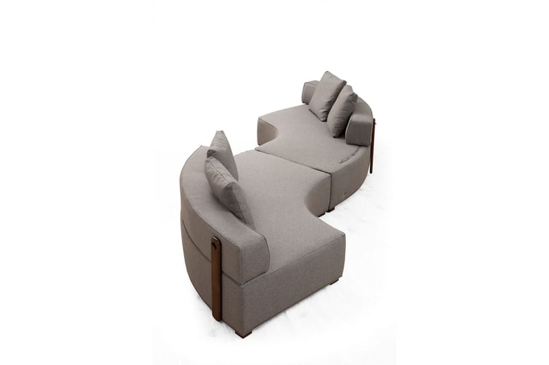 Lasalle Sofa 4-seters - Grå - Møbler - Sofaer - Hjørnesofaer