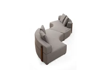Lasalle Sofa 4-seters - Grå - Møbler - Sofaer - Hjørnesofaer