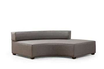 Lasalle Svängd Sofa 6-seters - Grå - Møbler - Sofaer - Hjørnesofaer