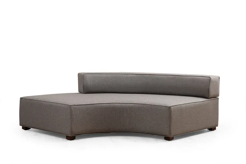 Lasalle Svängd Sofa 6-seters - Grå - Møbler - Sofaer - Hjørnesofaer