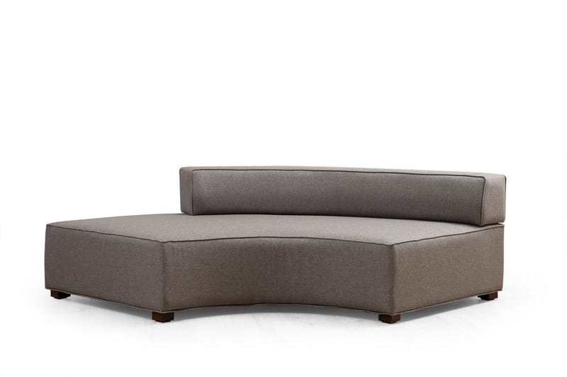 Lasalle Svängd Sofa 6-seters - Grå - Møbler - Sofaer - Hjørnesofaer
