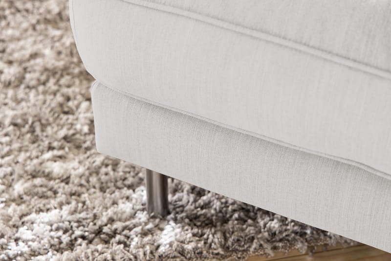 Limuned Hjørnesofa Høyre - Beige/Krom - Møbler - Sofaer - Hjørnesofaer