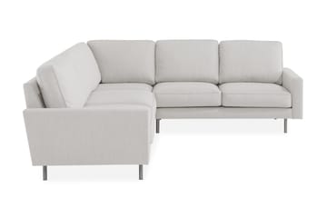 Limuned Hjørnesofa Høyre - Beige/Krom - Møbler - Sofaer - Hjørnesofaer
