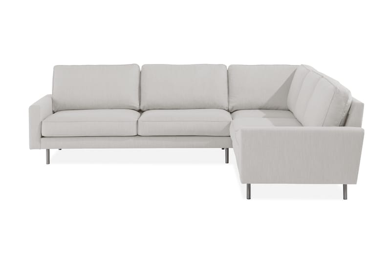 Limuned Hjørnesofa Høyre, Beige/Krom