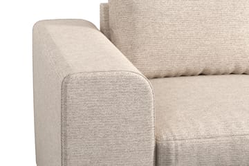 Link 5-seters Vendbar L-formet Hjørnesofa i Stoff - Beige - Møbler - Sofaer - Hjørnesofaer