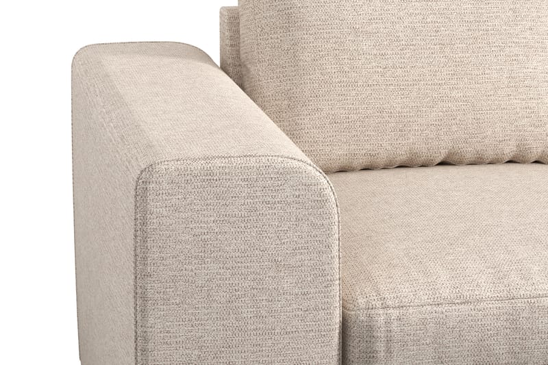Link 5-seters Vendbar L-formet Hjørnesofa i Stoff - Beige - Møbler - Sofaer - Hjørnesofaer