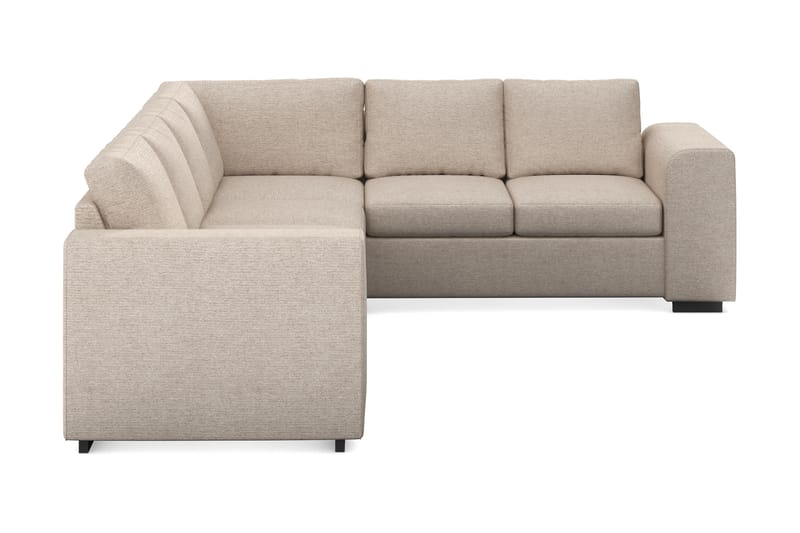 Link 5-seters Vendbar L-formet Hjørnesofa i Stoff - Beige - Møbler - Sofaer - Hjørnesofaer