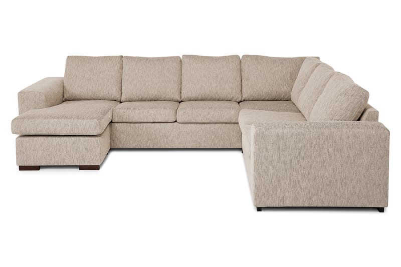 Link 5-seters Vendbar U-formet Hjørnesofa med Divan i Stoff - Beige - Møbler - Sofaer - Hjørnesofaer - Hjørnesofa med divan