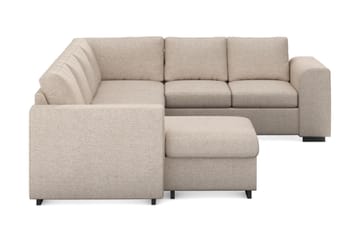 Link 5-seters Vendbar U-formet Hjørnesofa med Divan i Stoff - Beige - Møbler - Sofaer - Hjørnesofaer - Hjørnesofa med divan