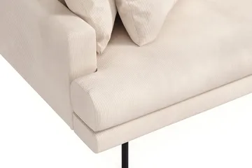 Menard 6-seters Høyrevendt L-formet Hjørnesofa i Manchester - Beige - Møbler - Sofaer - Hjørnesofaer