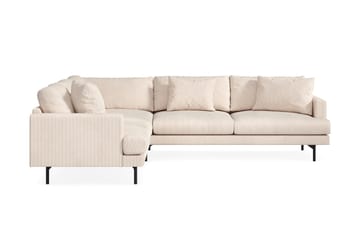 Menard 6-seters Venstrevendt L-formet Hjørnesofa i Manchester - Beige - Møbler - Sofaer - Hjørnesofaer