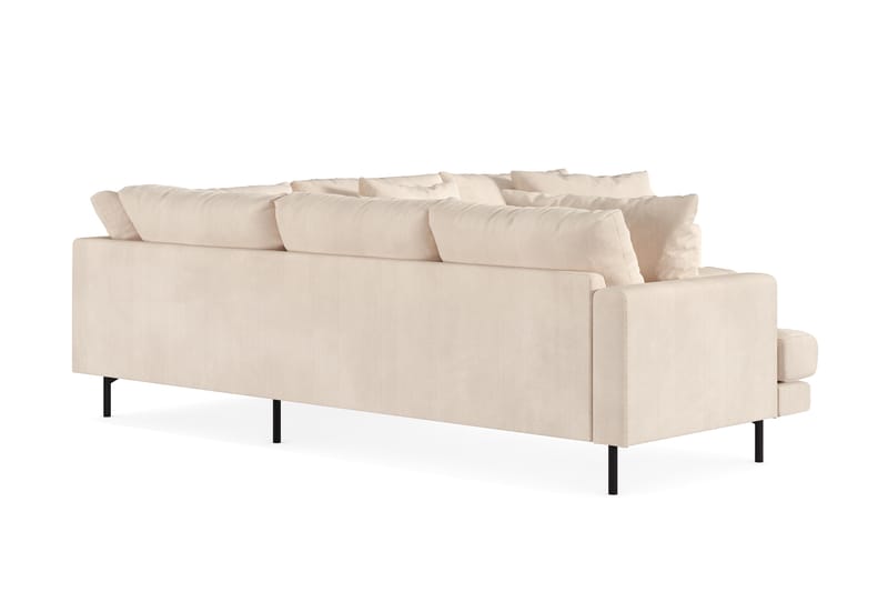 Menard 6-seters Venstrevendt L-formet Hjørnesofa i Manchester - Beige - Møbler - Sofaer - Hjørnesofaer