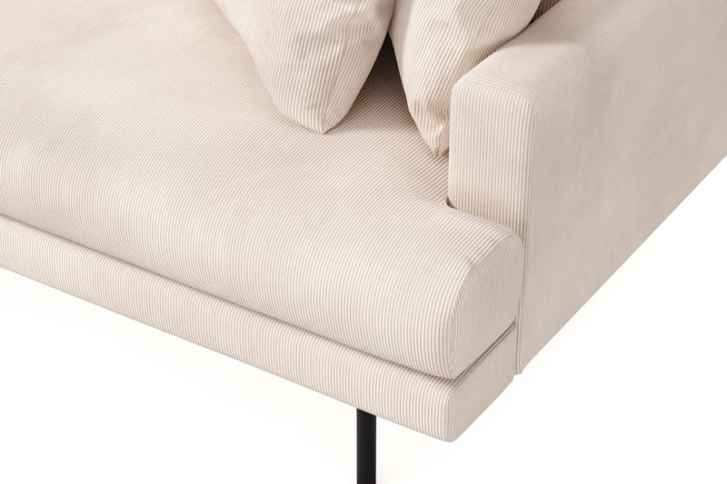 Menard 6-seters Venstrevendt L-formet Hjørnesofa i Manchester - Beige - Møbler - Sofaer - Hjørnesofaer
