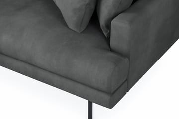 Menard 6-seters Venstrevendt L-formet Hjørnesofa i Manchester - Grå - Møbler - Sofaer - Hjørnesofaer