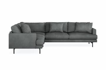 Menard 6-seters Venstrevendt L-formet Hjørnesofa i Manchester - Grå - Møbler - Sofaer - Hjørnesofaer