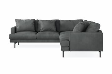 Menard 6-seters Venstrevendt L-formet Hjørnesofa i Manchester - Grå - Møbler - Sofaer - Hjørnesofaer
