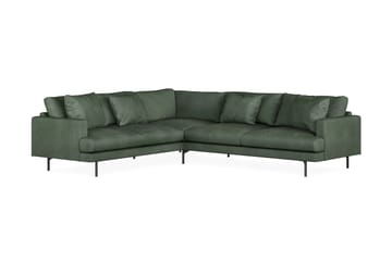 Menard 6-seters Venstrevendt L-formet Hjørnesofa i Manchester - Grønn - Møbler - Sofaer - Hjørnesofaer