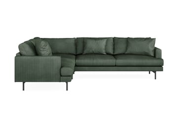 Menard 6-seters Venstrevendt L-formet Hjørnesofa i Manchester - Grønn - Møbler - Sofaer - Hjørnesofaer