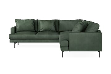 Menard 6-seters Venstrevendt L-formet Hjørnesofa i Manchester - Grønn - Møbler - Sofaer - Hjørnesofaer