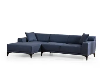 Mississauga Divansofa 3-seters - Blå - Møbler - Sofaer - Sofaer med sjeselong - 3 seters sofa med divan
