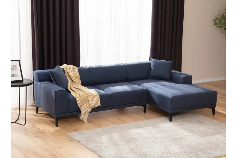 Mississauga Divansofa 3-seters - Blå - Møbler - Sofaer - Hjørnesofaer - Hjørnesofa med divan