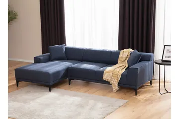 Mississauga Divansofa 3-seters - Blå - Møbler - Sofaer - Sofaer med sjeselong - 3 seters sofa med divan