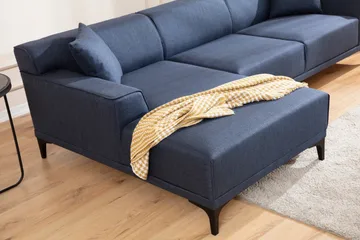 Mississauga Divansofa 3-seters - Blå - Møbler - Sofaer - Sofaer med sjeselong - 3 seters sofa med divan
