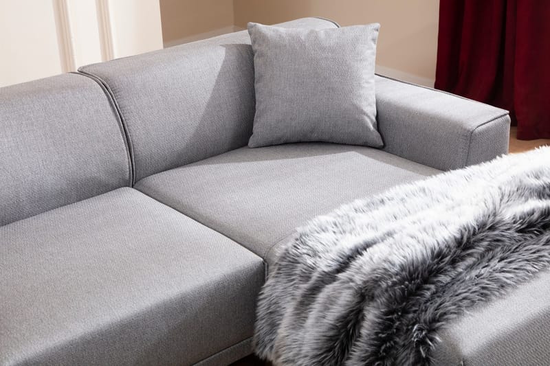 Mississauga Divansofa 3-seters - Grå - Møbler - Sofaer - Sofaer med sjeselong - 3 seters sofa med divan