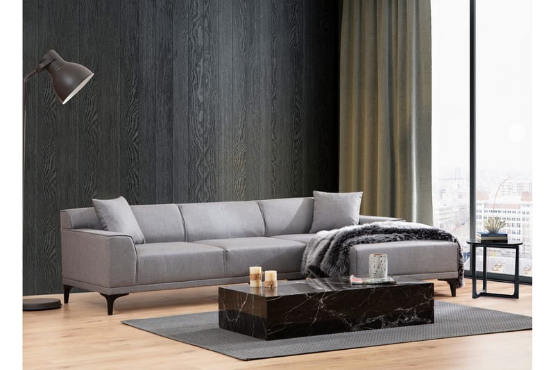 Mississauga Divansofa 3-seters - Grå - Møbler - Sofaer - Sofaer med sjeselong - 3 seters sofa med divan