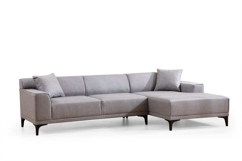 Mississauga Divansofa 3-seters - Grå - Møbler - Sofaer - Sofaer med sjeselong - 3 seters sofa med divan