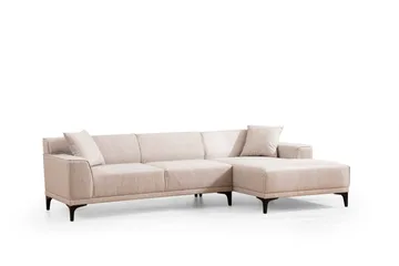 Mississauga Divansofa 3-seters - Hvit - Møbler - Sofaer - Hjørnesofaer - Hjørnesofa med divan