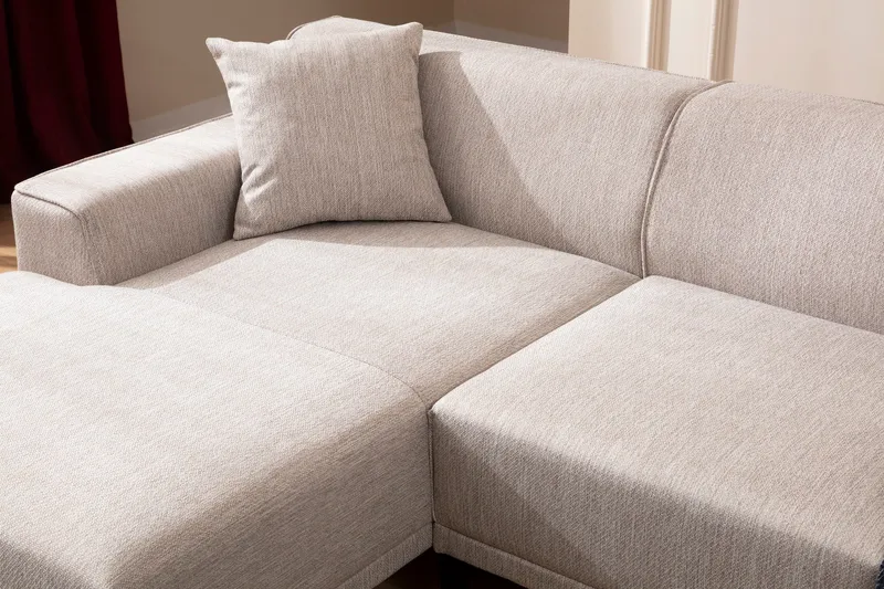 Mississauga Divansofa 3-seters - Hvit - Møbler - Sofaer - Hjørnesofaer - Hjørnesofa med divan