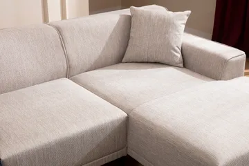 Mississauga Divansofa 3-seters - Hvit - Møbler - Sofaer - Hjørnesofaer - Hjørnesofa med divan