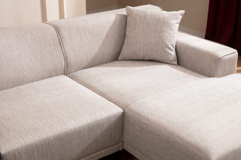 Mississauga Divansofa 3-seters - Hvit - Møbler - Sofaer - Hjørnesofaer - Hjørnesofa med divan