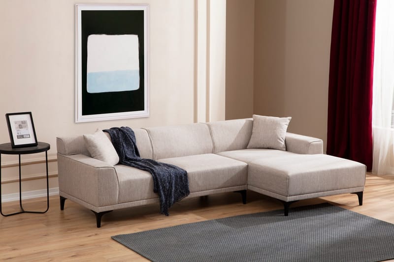 Mississauga Divansofa 3-seters - Hvit - Møbler - Sofaer - Hjørnesofaer - Hjørnesofa med divan