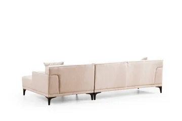 Mississauga Divansofa 3-seters - Hvit - Møbler - Sofaer - Hjørnesofaer - Hjørnesofa med divan