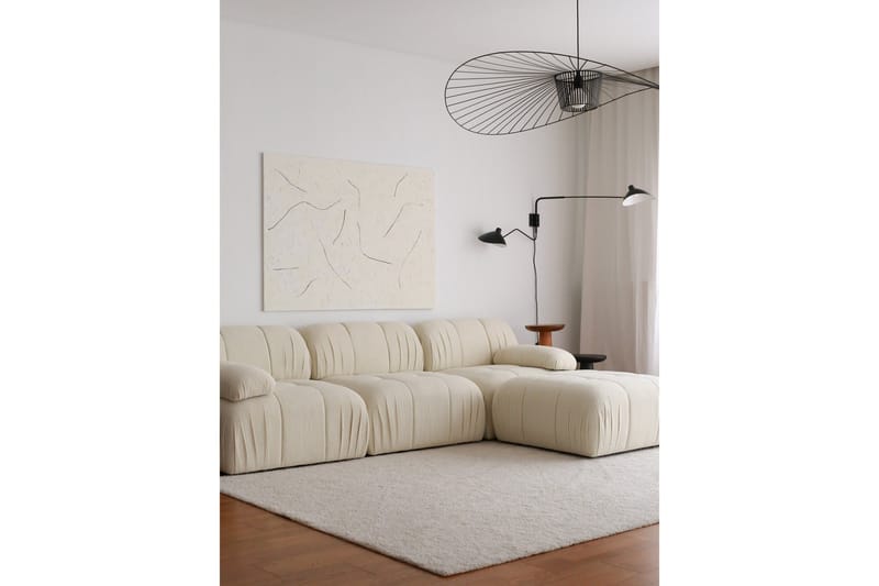 Murum Hjørnesofa 3-seter - Hvit - Møbler - Sofaer - Sofaer med sjeselong - 4 seters sofa med divan