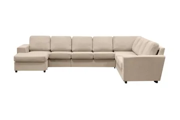 Nebraska Hjørnesofa med Divan Vendbar - Beige - Møbler - Sofaer - Hjørnesofaer - Hjørnesofa med divan