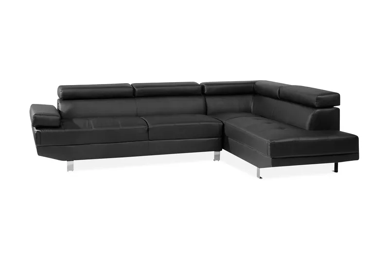 Norrea Hjørnesofa 261 cm, Svart