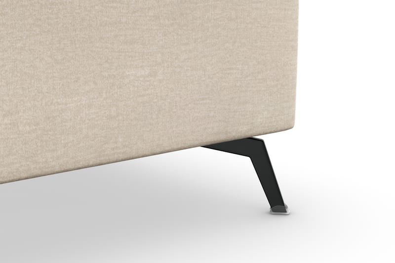 Ocean Lyx 5-seters Vendbar L-formet Hjørnesofa i Fløyel - Beige - Møbler - Sofaer - Hjørnesofaer