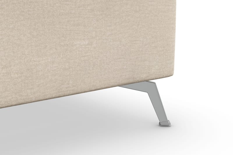 Ocean Lyx 5-seters Vendbar L-formet Hjørnesofa i Fløyel - Beige - Møbler - Sofaer - Fløyelssofaer
