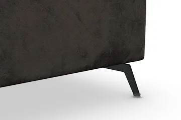 Ocean Lyx 5-seters Vendbar L-formet Hjørnesofa i Fløyel - Mørk grå - Møbler - Sofaer - Fløyelssofaer