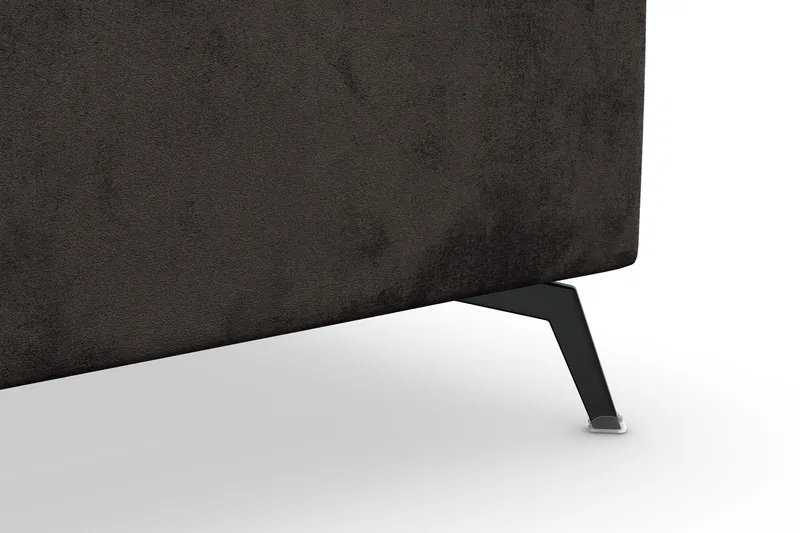 Ocean Lyx 5-seters Vendbar L-formet Hjørnesofa i Fløyel - Mørk grå - Møbler - Sofaer - Fløyelssofaer