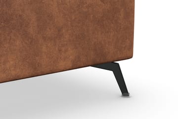 Ocean Lyx 5-seters Vendbar L-formet Hjørnesofa i Kunstlær - Brun - Møbler - Sofaer - Skinnsofaer