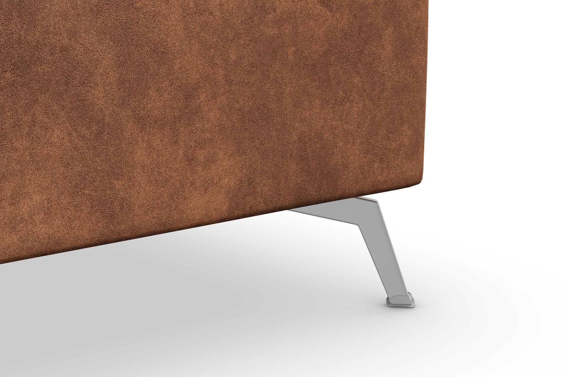 Ocean Lyx 5-seters Vendbar L-formet Hjørnesofa i Kunstlær - Brun - Møbler - Sofaer - Skinnsofaer