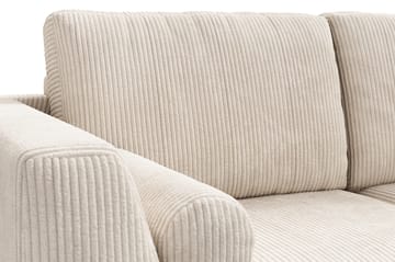 Ocean Lyx 5-seters Vendbar L-formet Hjørnesofa i Manchester - Beige - Møbler - Sofaer - Hjørnesofaer