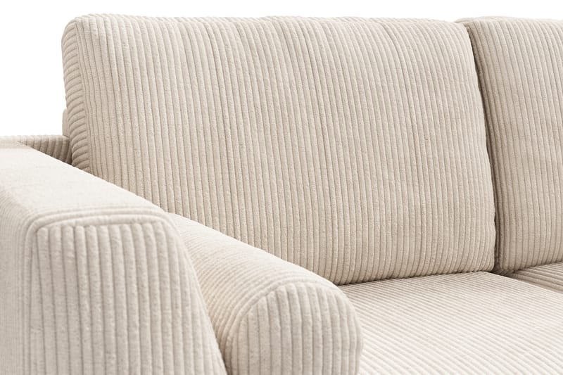 Ocean Lyx 5-seters Vendbar L-formet Hjørnesofa i Manchester - Beige - Møbler - Sofaer - Hjørnesofaer