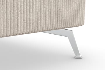 Ocean Lyx 5-seters Vendbar L-formet Hjørnesofa i Manchester - Beige - Møbler - Sofaer - Hjørnesofaer